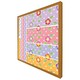 image 4 of Bohemian chic  ink pattern with boho feathers (Picture Frame) Brown | XS
