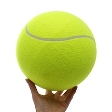The Magic Toy Shop Giant Tennis Ball 24cm Big Outdoor Beach Sports Inflatable Toy