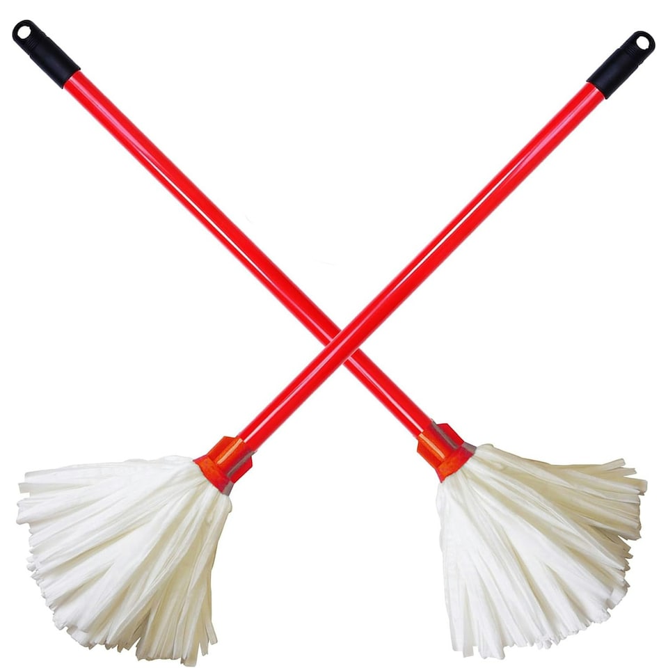 image 1 of 1 x Strip Floor Mop Super Absorbent With Flock Head & Handle