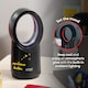 image 7 of Russell Hobbs RHBLDLUSB25B Compact Wireless Desk Fan in Black