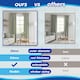 image 3 of Harbour Housewares Extendable Metal Ball Curtain Pole Kit - 83 to 120cm - Matt Black