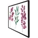 image 3 of Purple & green leaves (Picutre Frame) Brown | Oak | XL