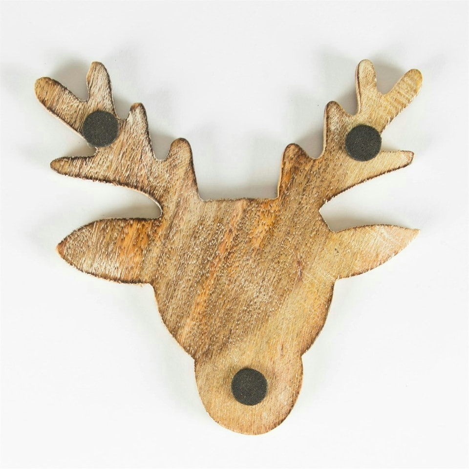 image 1 of Sass & Belle Stag Head Coasters Set of 4 Wooden