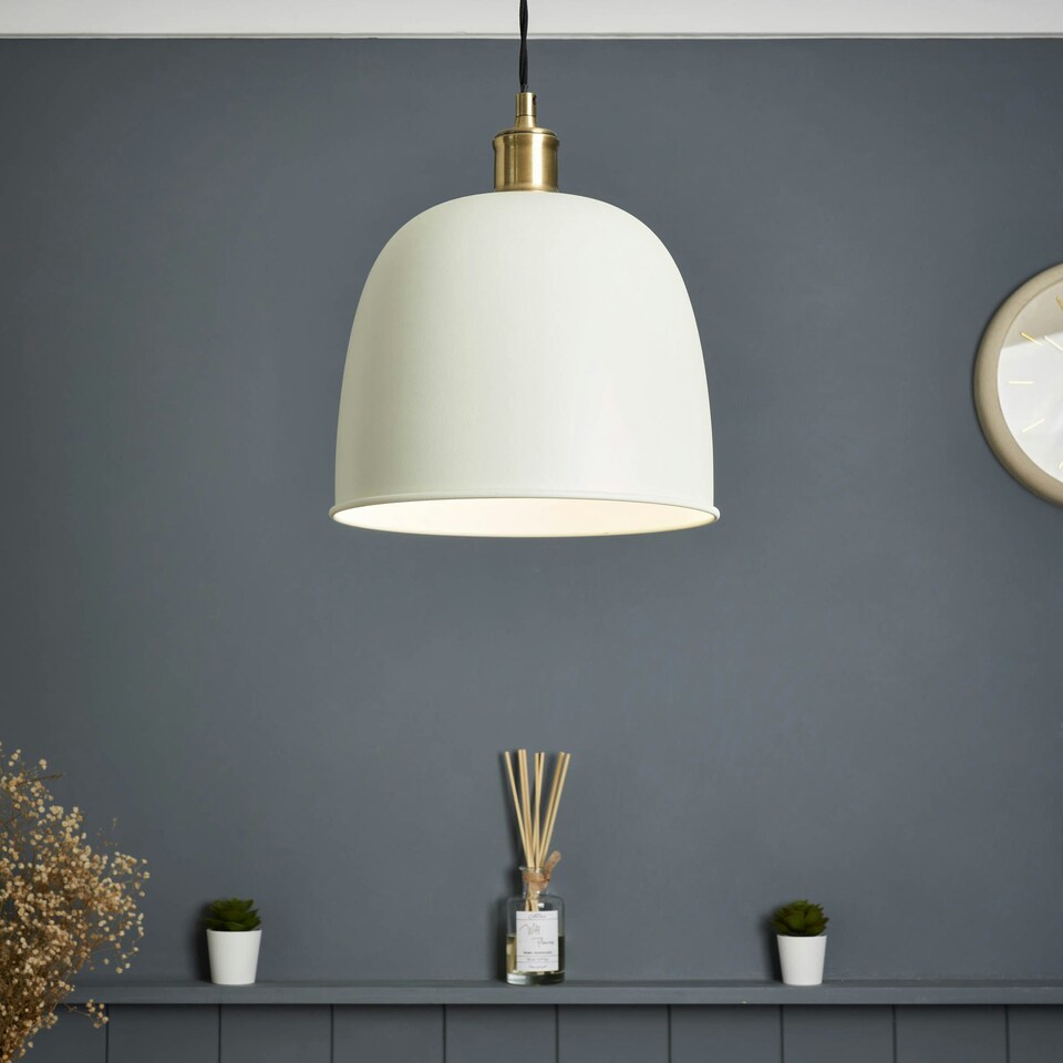 image 1 of BHS Dale Galley Ceiling Pendant, Satin Ivory