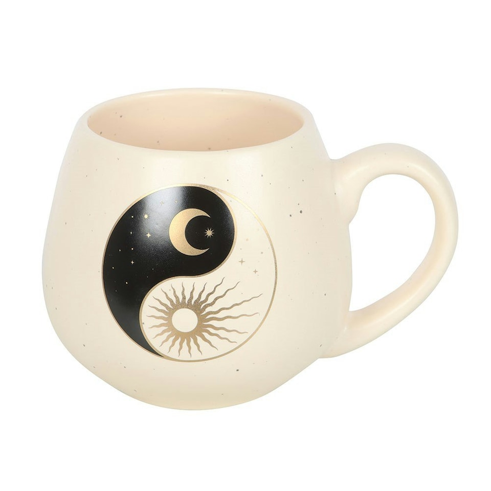 image 1 of Ceramic Yin Yang Rounded Mug