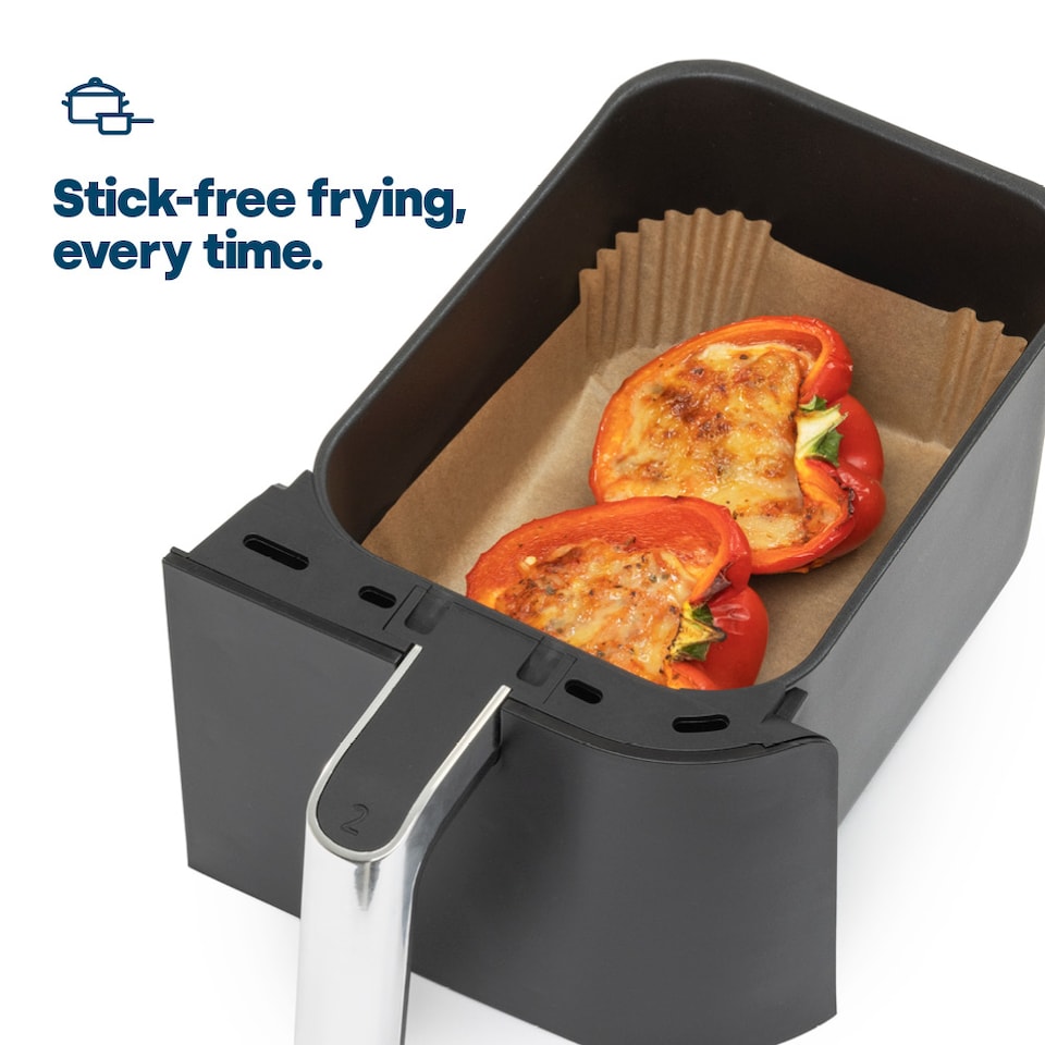 image 1 of 100 Disposable Air Fryer Liners Rectangular
