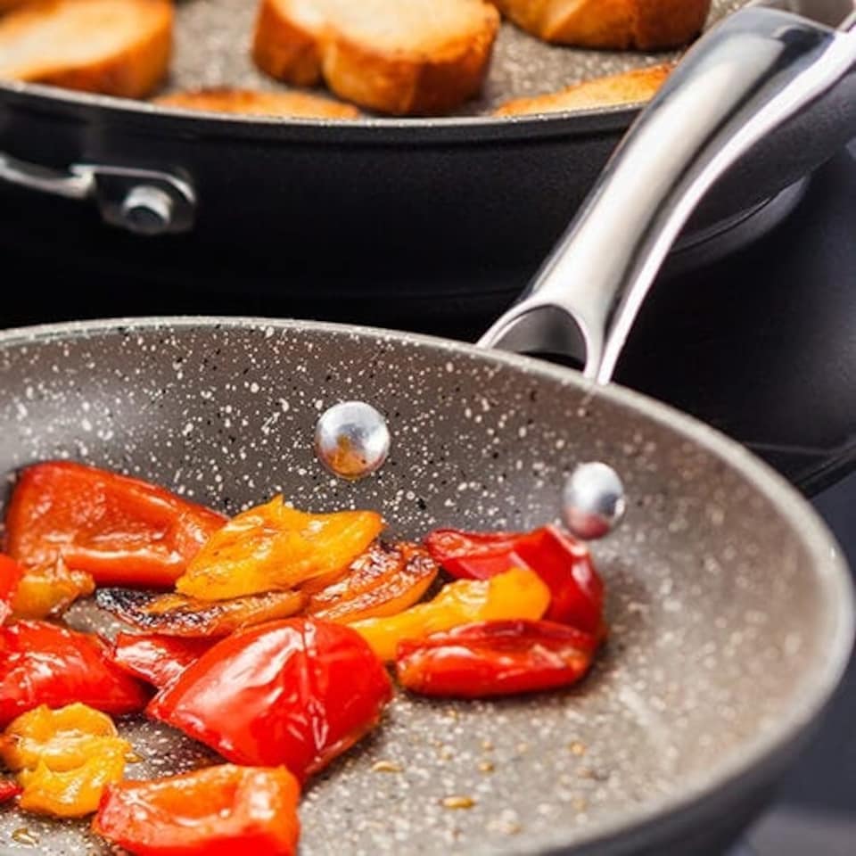 image 1 of Stellar Rocktanium Twin Frying Pan Set