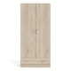 image 2 of Space Wardrobe with 2 Doors + 1 Drawer in Oak 1750