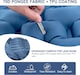 image 3 of Ultralight Inflatable Sleeping Mat with Built-in Pillow & Foot Pump | Blue | Blue