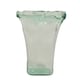image 5 of Vintage Tall Vase Textured Glass Ribbed Rectangular Flower Holder Display 25cm