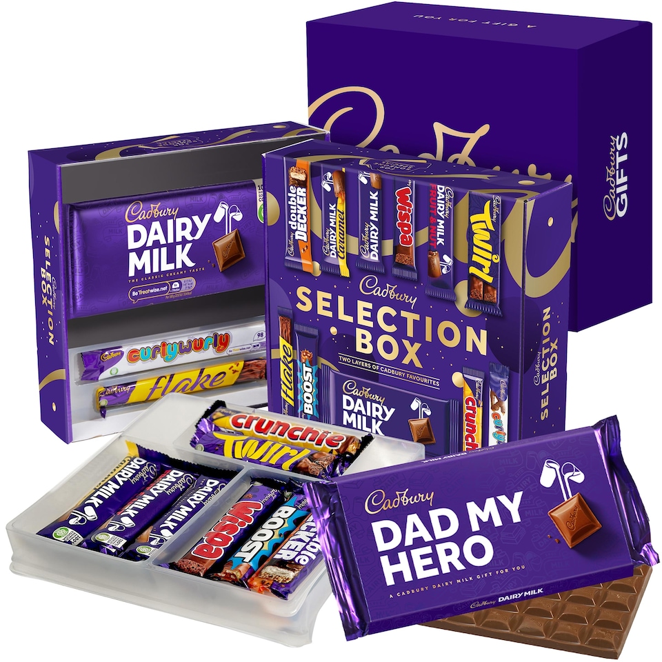 image 1 of Cadbury Dad My Hero Chocolate Selection Box Gift Hamper