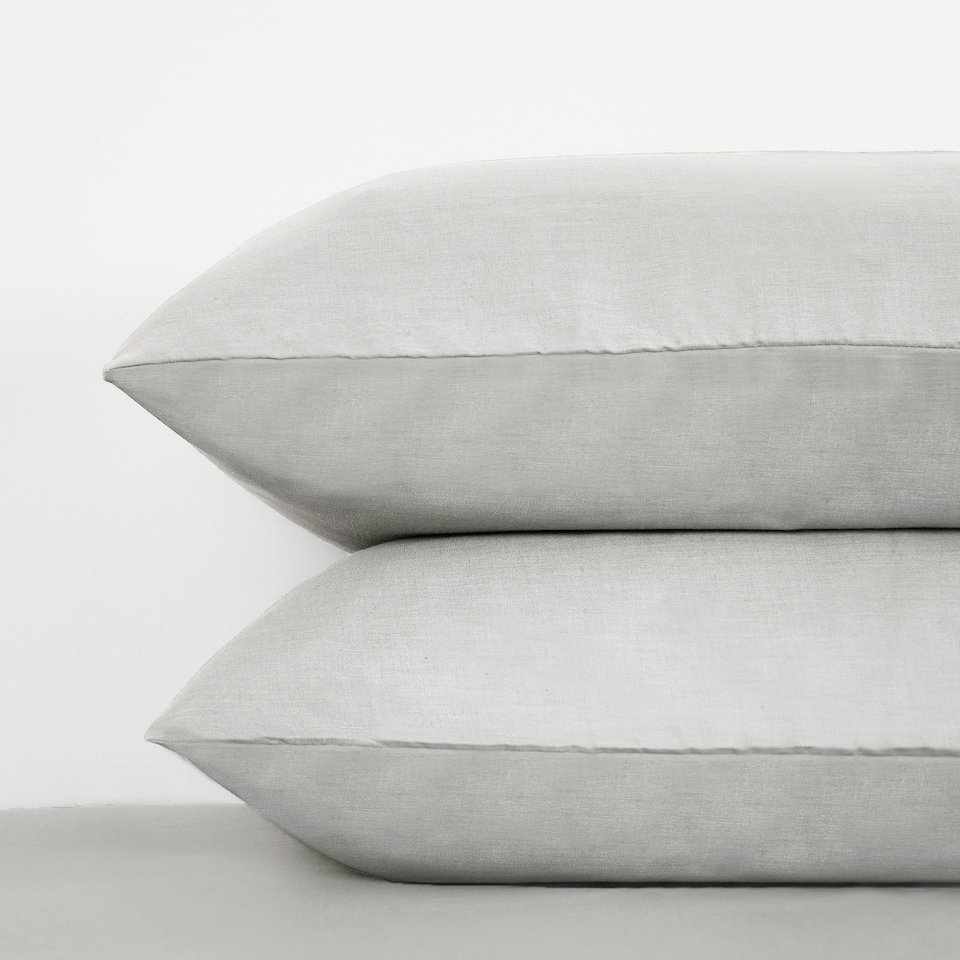 image 1 of OHS Luxurious Polycotton Housewife Pillowcase Pair Soft Modern Bedding