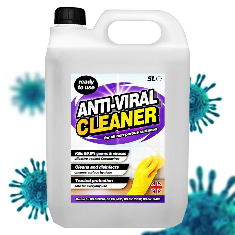 image 1 of 2 x 5 Litre Antiviral Cleaner Disinfectant Keeps All Surfaces Hygienically Clean