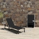 image 7 of Outsunny Folding Sun Lounger Set of 2, 5-Position Reclining Sun Bed Black | Black