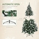 image 9 of HOMCOM 5FT Artificial Christmas Tree Xmas Indoor Decoration, Automatic Open