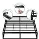 image 4 of King Bed Frame Extra Strong Platform Metal Frame Bedroom Easy Build (Copy)