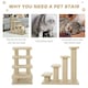 image 3 of PawHut Dog Steps for Bed 4 Step Pet Stairs for Dog Cat Climb Ladder Cream