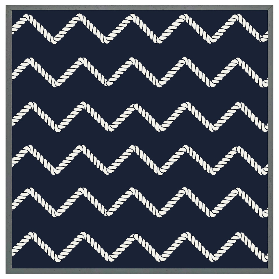 image 1 of Zig zagged rope (Picutre Frame) Grey | M