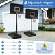 image 5 of COSTWAY Adjustable Portable Basketball Hoop Goal System Black | Standard