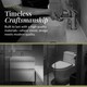 image 5 of Balterley Cloakroom Suite - Floor Standing Vanity Basin Unit, Tap, and Toilet | Grey | Gloss Grey | 861.0000 x 405.0000 x 222.0000mm