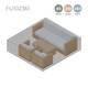image 1 of Medium Sofa Furniture Protective Cover in Black Black