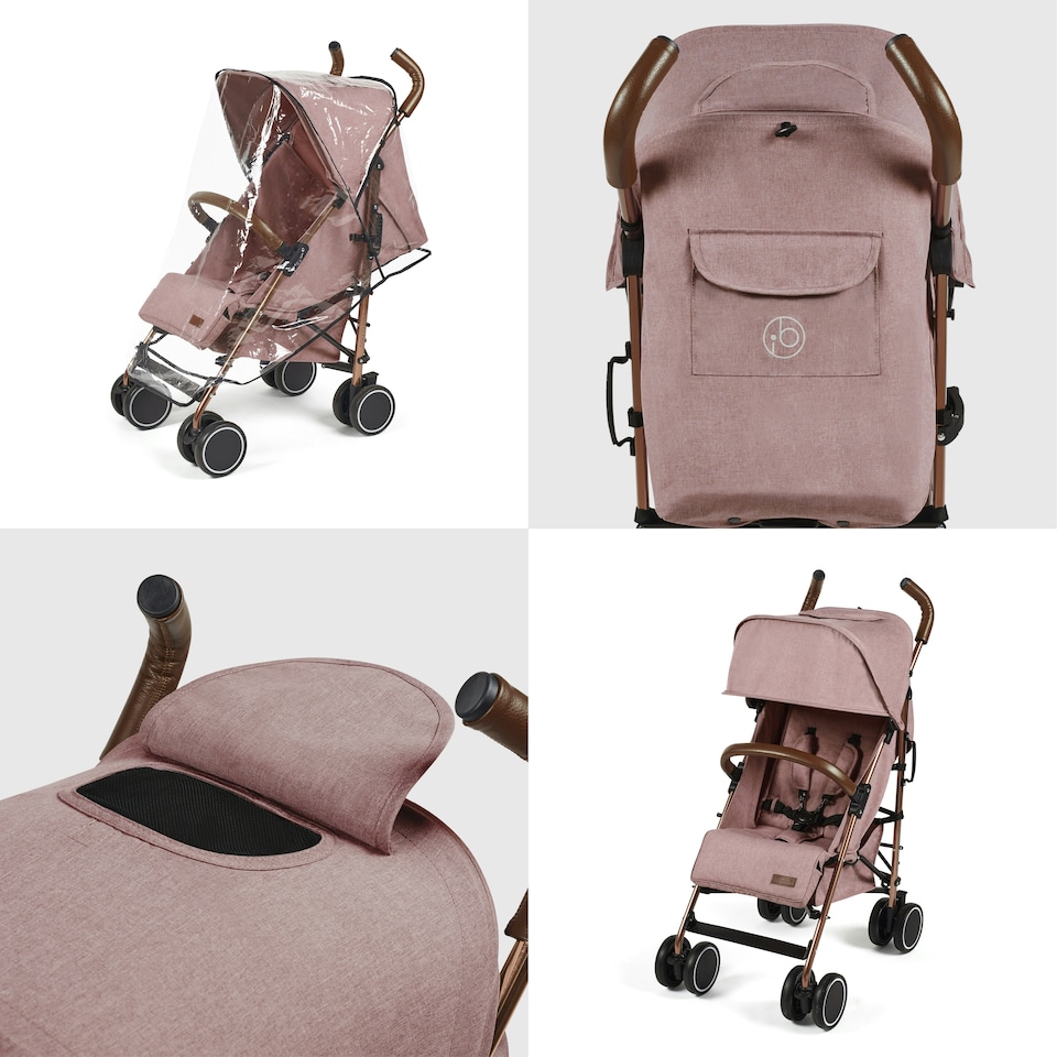 image 1 of Discovery Pushchair – 6 Months to 22kg (Approx. 4 Years*), Lightweight & Compact, UPF 50+ Hood, Rain Cover & Large Basket (Dusky Pink)