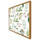 image 1 of Watercolour leaves & flowers (Picture Frame) Brown | Oak | M