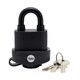 image 2 of High Security Weatherproof Padlock 51mm & Hardened Steel Hasp 160mm