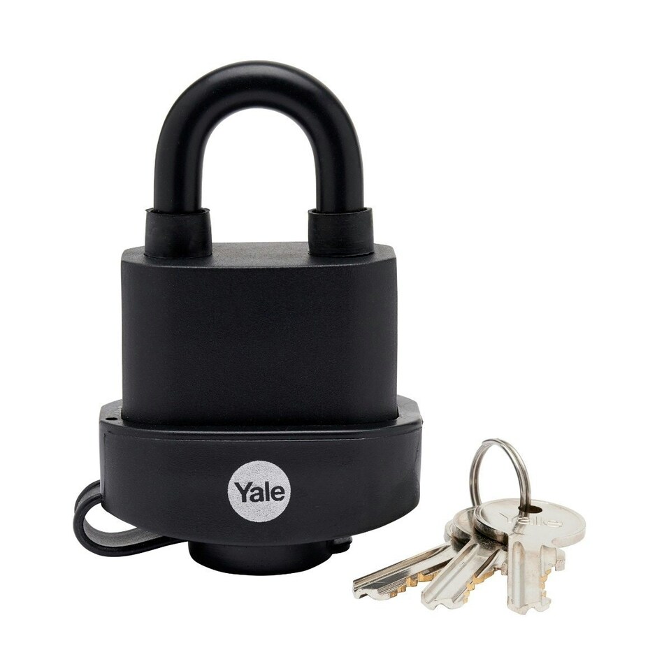 image 1 of High Security Weatherproof Padlock 51mm & Hardened Steel Hasp 160mm