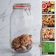 image 5 of Argon Tableware 6x Glass Storage Jars & Labels Set - 2 Litre - 4 Colour Seals Airtight Kitchen Storage Container Preserving Jar