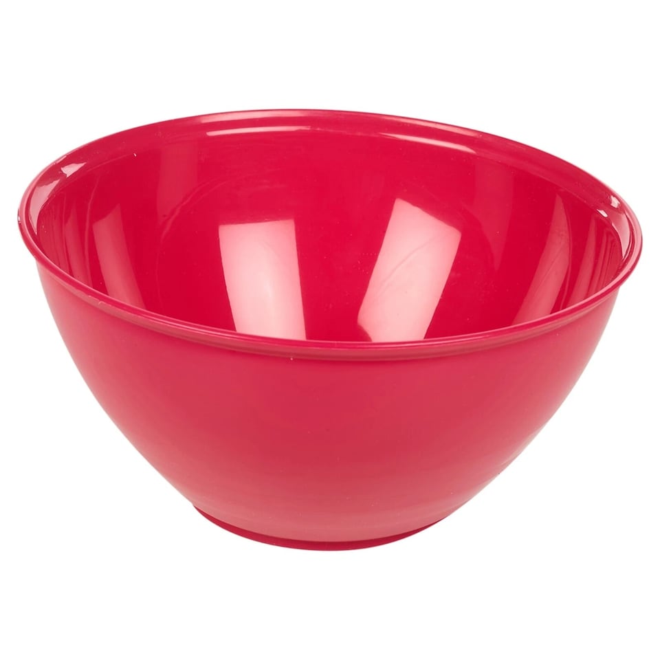 image 1 of Durable Plastic Colourful Kitchen Mixing Salad Bowls Microwave & Dishwasher Safe | Multi | Fuschia | 3.4 Litre | 1