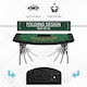 image 3 of HOMCOM 7-Player Folding Poker Table, Chip Tray, Cup Holders, 182 x 91 cm
