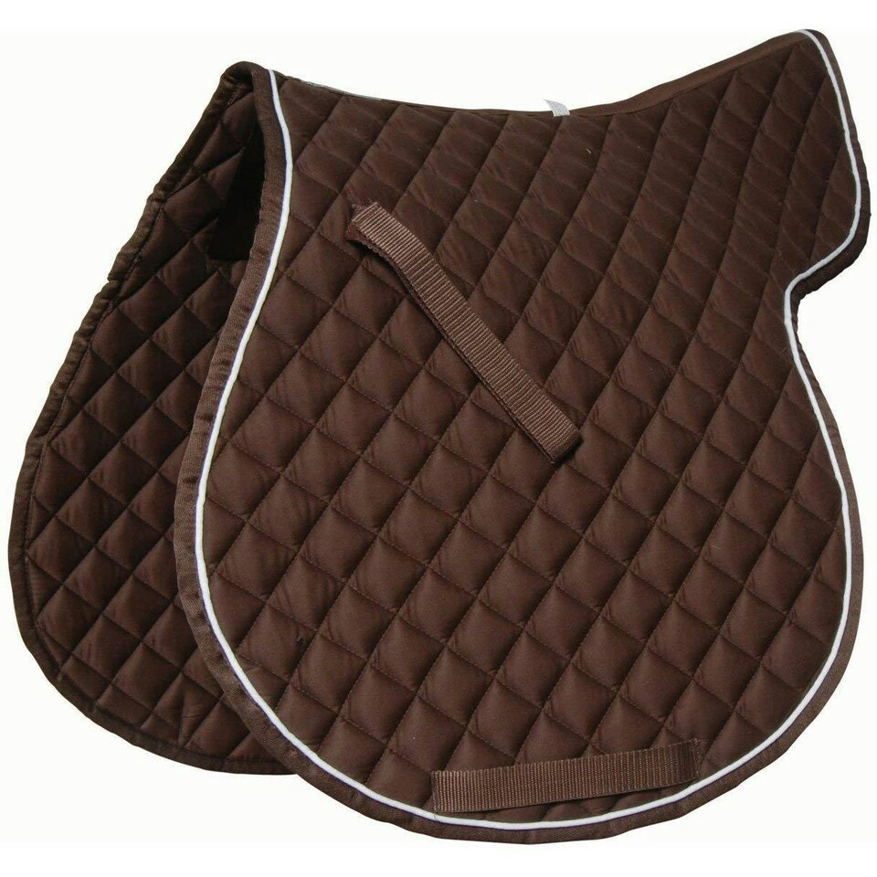 Roma Grand Prix All Purpose Numnah - Brown - Cob