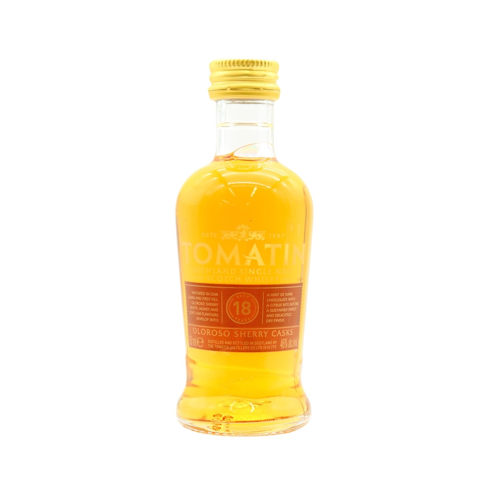 Tomatin - Highland Single Malt Scotch 18 year old Whisky Miniature