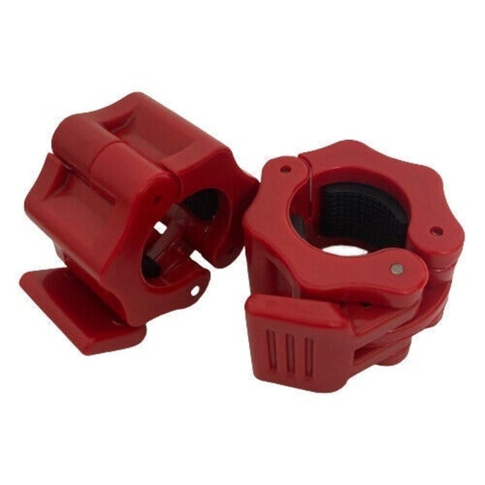 image 1 of Quick Release Barbell Collars 1" 25mm Lock Jaw Clamps