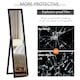 image 6 of HOMCOM Full Length Mirror, Floor Standing or Wall-Mounted Long Mirror, Black