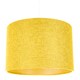 image 2 of Contemporary and Sleek Yellow Plain Linen Fabric Drum Lamp Shade 60w Maximum | Yellow