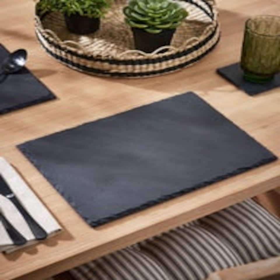 image 1 of Set of 2 Slate Dinner Placemats