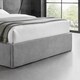 image 5 of 4ft6 Double Ottoman gas liftup storage bed frame,fabric upholstered, light grey,buttoned back,curved bed frame,bedstead