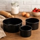 image 1 of Interiors by Premier Set of Three Round Cake Tins, Nonstick Coating Baking Tins, Black Cake Pans, Cake Tins for Everyday Use Black