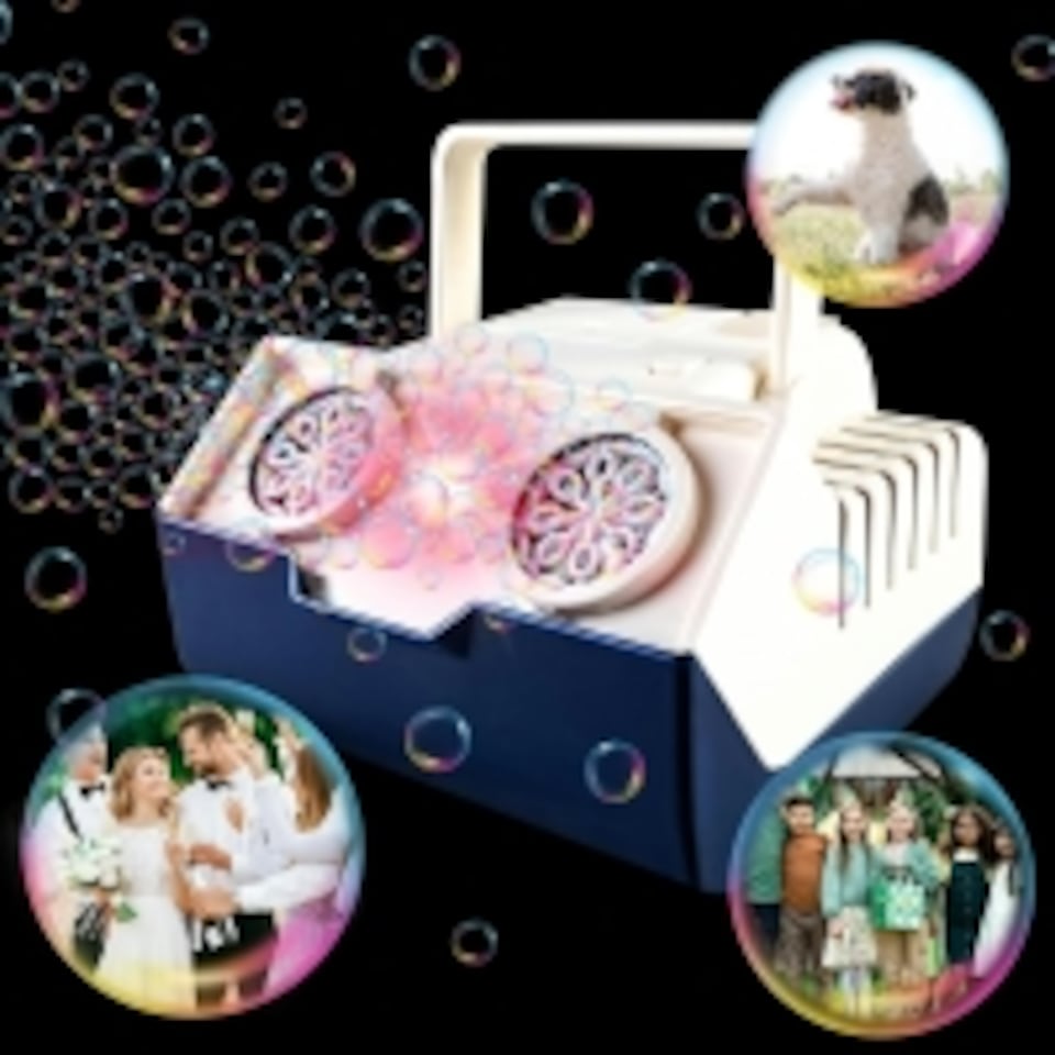 image 1 of Automatic Electric Bubble Machine for Children