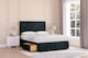 image 1 of Sloomy Cambridge Black Naples Divan Bed With Mattress 2 Drawers Left Side With 54" Floor Standing Headboard & 12" Matching Footboard 2'6 Small Single | Black | Black | Small Single | 1