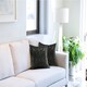 image 2 of Crushed Velvet Cushion Cover 43cm x 43cm Black | Black | Black