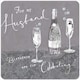 image 4 of Elegant Husband Birthday Card Accented in Silver and Sequins
