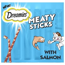 Dreamies Meaty Sticks With Salmon 30g (Pack of 14)