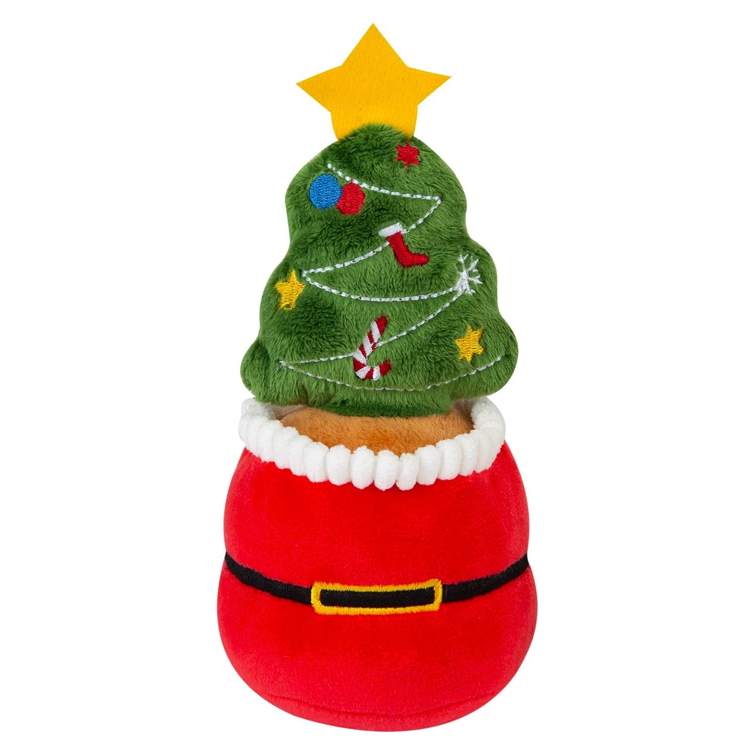 VFM e-Store Christmas Tree Soft Toy Plush Gift Idea 15cm x 9cm Multicolour X 1 | Size: 15 cm x 9 cm