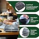 image 6 of 34oz Black 3 Compartment Meal Prep Containers With Lid Plastic Microwave Safe Food Storage Box 50pc