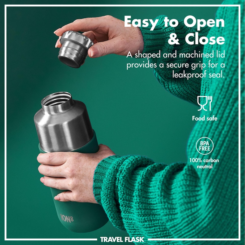 image 1 of Luma Flask & Mug, Vacuum Insulated, 700ml (24oz) | Green | Green | One Size