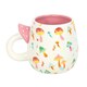 image 1 of Funky Fungi Print Mug with Mushroom Handle