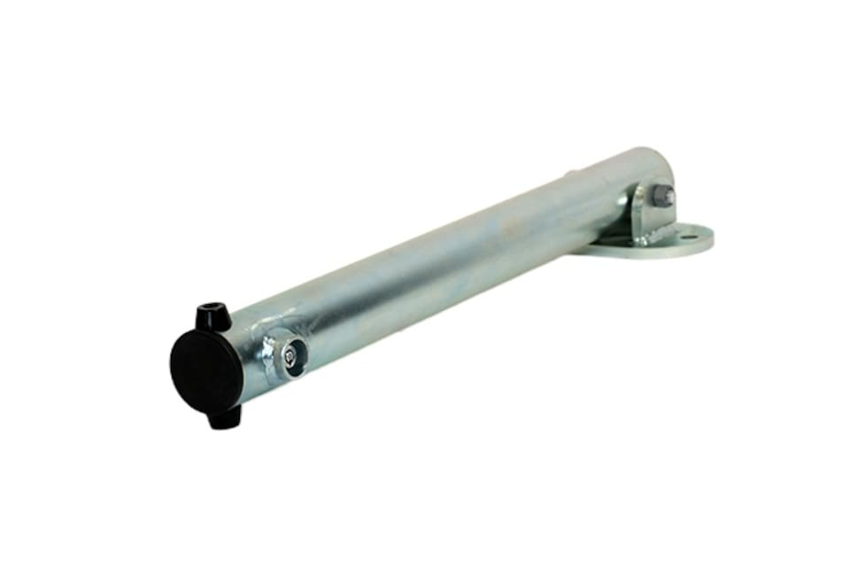 image 1 of The Ramp People Folding Parking Bollard - Steel Silver Includes Fixings